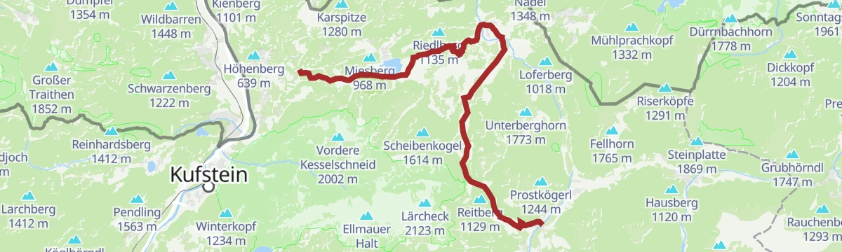 Route map: Mozartradweg Etappe 12, 13